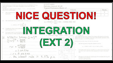 HSC Year 12 Extension 2 (4U) - Nice Question! - Integration