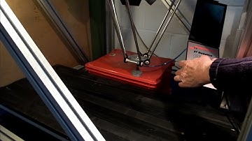 Programming the IGUS Delta robot with ST Robotics controller (AKA R18 delta robot) (result at 1:22)