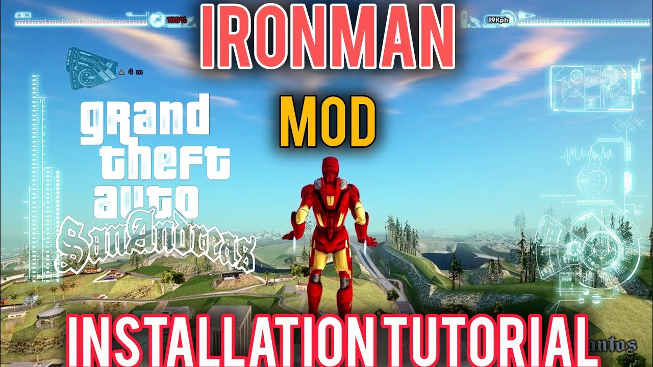 How to add Ironman mod on gta san Andreas  android offline version / gta san Andreas game #gaming