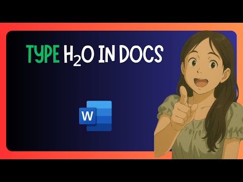 How to TYPE H2O In Google Docs in 3 Simple Ways