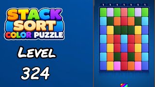 Stack Sort Color Puzzle Level 324 Walkthrough