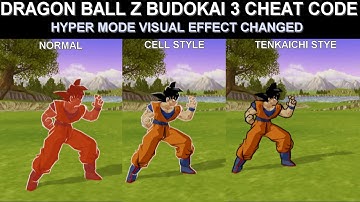 Dragon Ball Z Budokai 3 Cheat Codes : Hyper Mode visual effects changed
