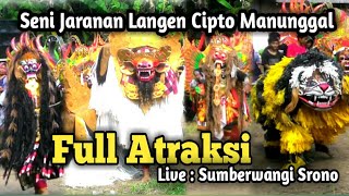 Full Atraksi Jaranan LCM,Rangda,Barong Bali,Macanan~Live Sumberwangi Srono.