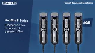 Olympus RecMic II series overview screenshot 1