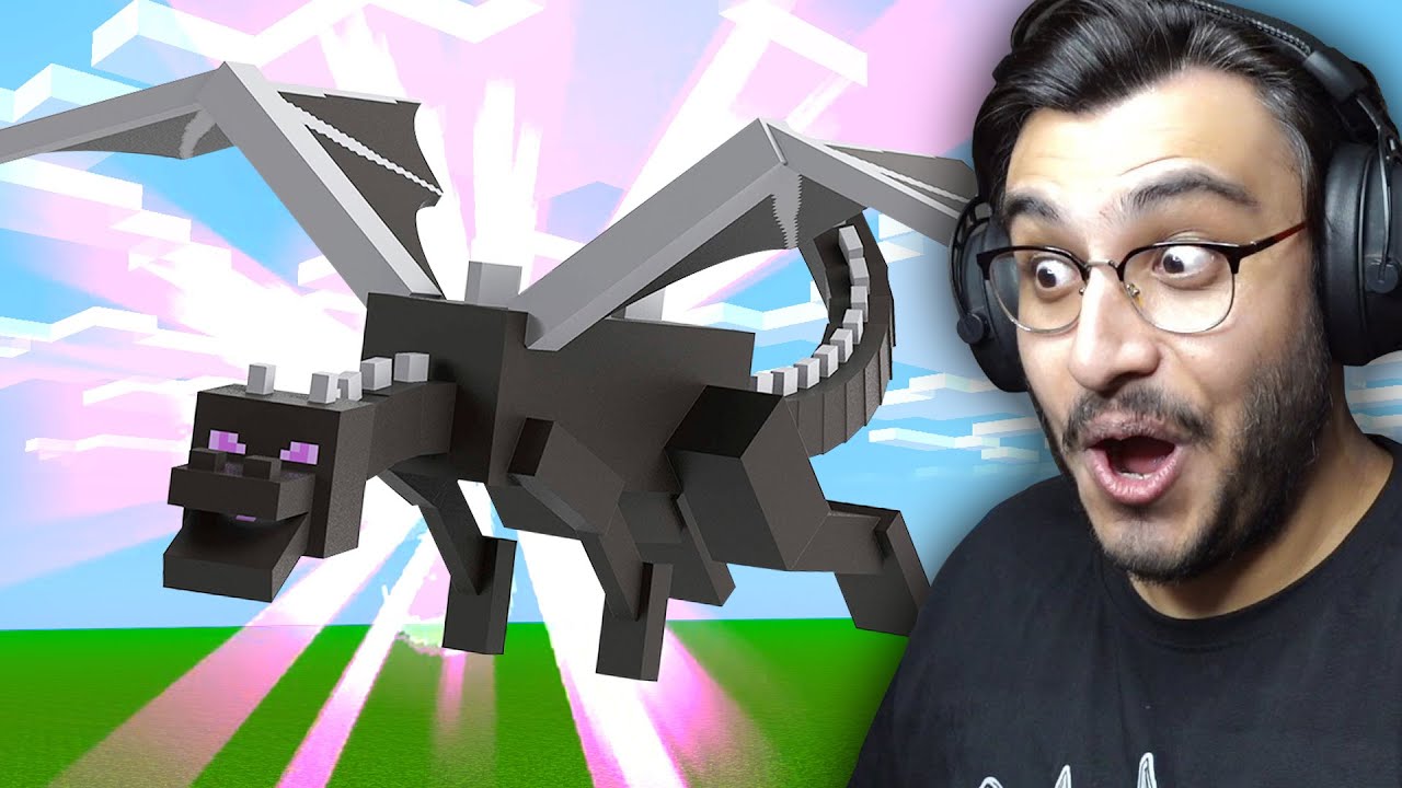 MINECRAFT BUT WE KILLED THE ENDER DRAGON IN OVERWORLD | RAWKNEE - YouTube