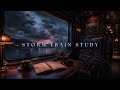 Storm train study | relax binaural music lo fi for sleep