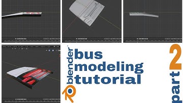 blender bus modeling part 2 [timelapse]