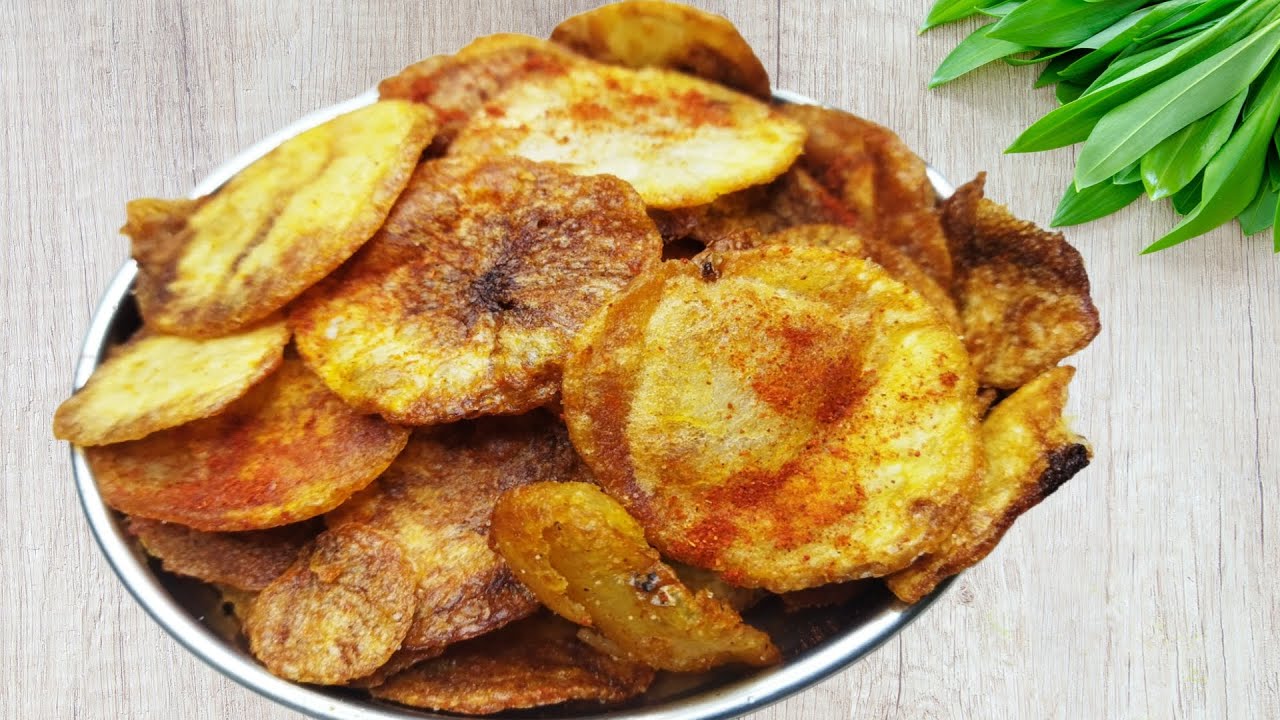 How To Make Crispy Potato Chips | Potato Recipe - YouTube