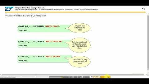 SAP ABAP Training Video Series  || Object-Oriented Design Patterns   TAW 12 (Unit 8)