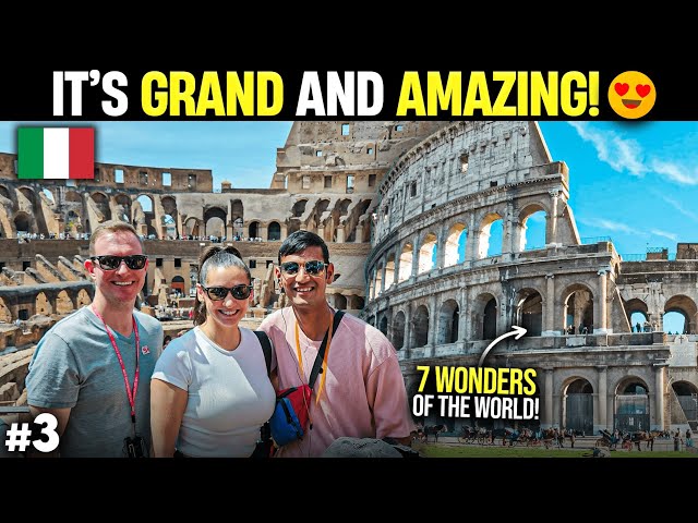 World Famous Colosseum Tour in Rome | 7 Wonders of the World | Europe tour 🇮🇹 class=