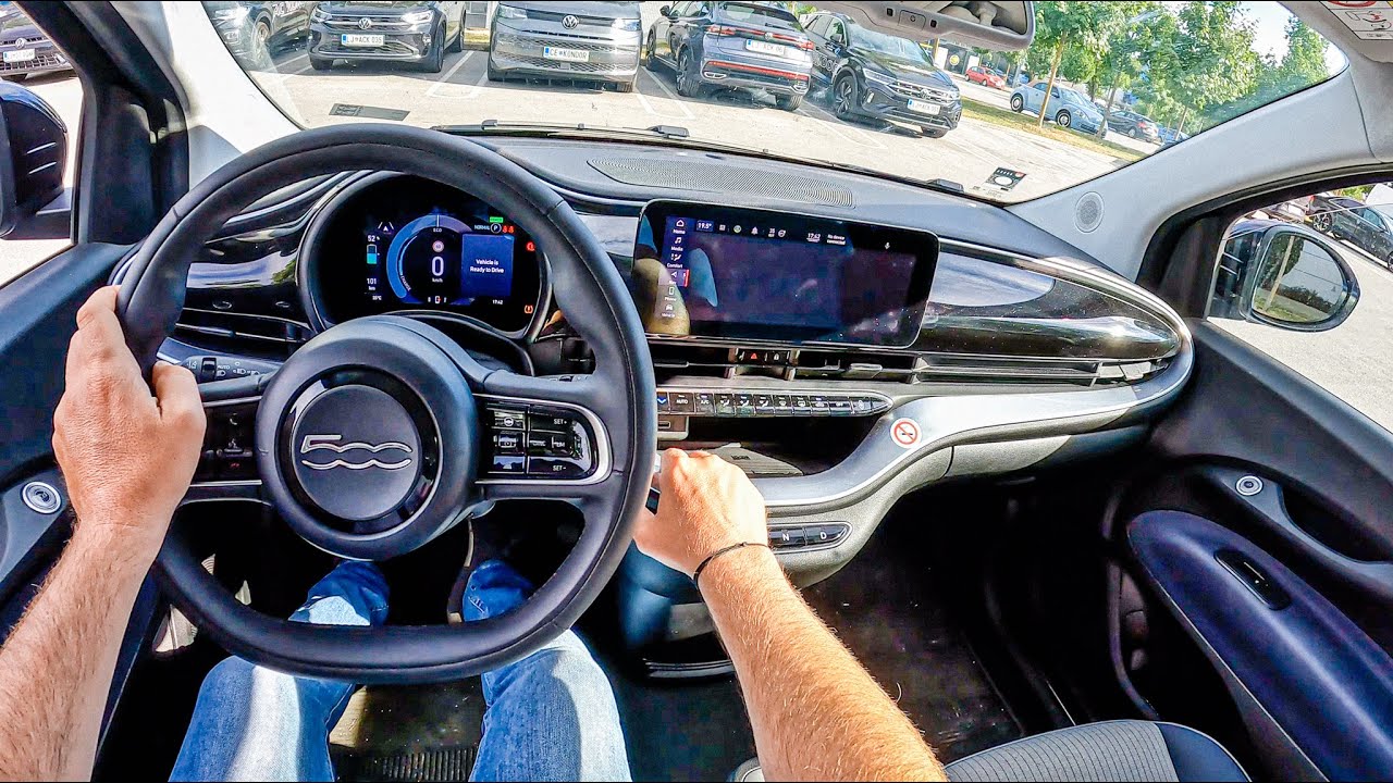 2022 Fiat 500e | POV Test Drive #1278 Joe Black