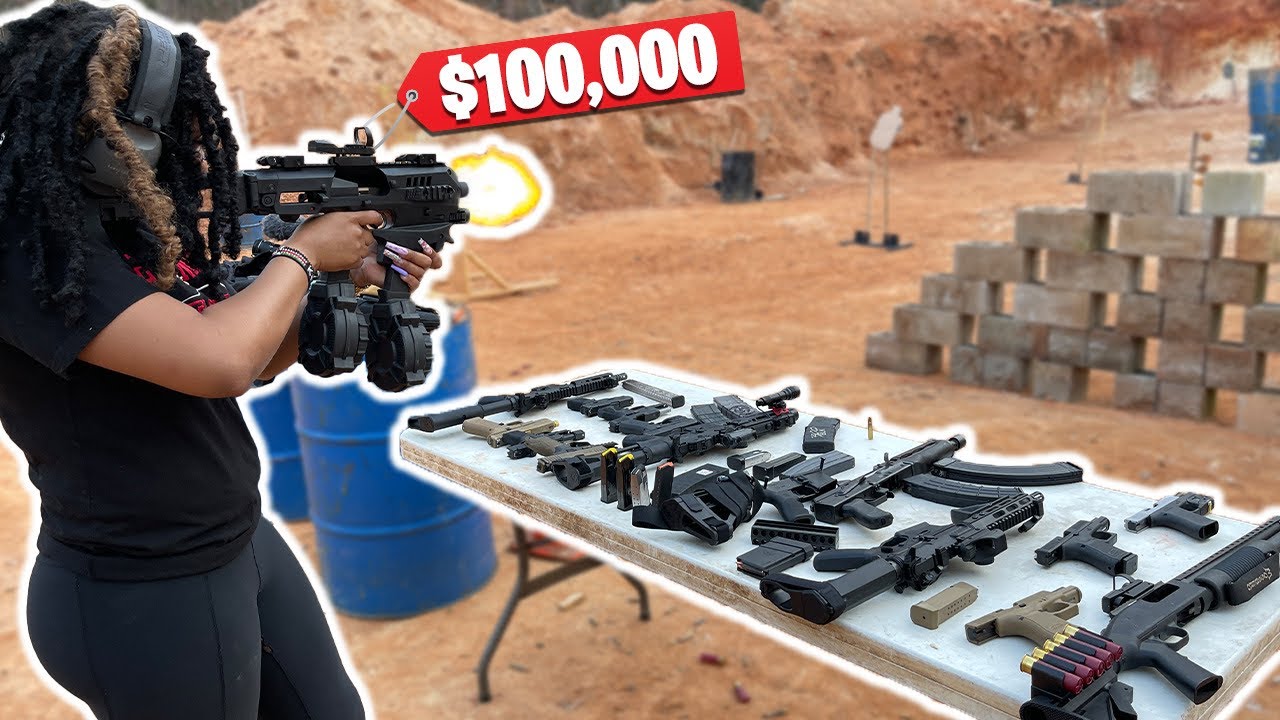 SHOOTING OVER $100,000 WORTH OF GUNS AT THE RANGE‼️
