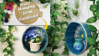 Easy Diwali Decoration | DIY Home Decor Ideas | Wall Hanging Crafts | Cardboard Craft | Planter