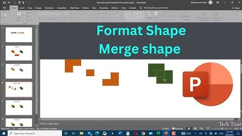 How to format shape in Microsoft Powerpoint|Merge shapes in PowerPoint| Format shape in PowerPoint