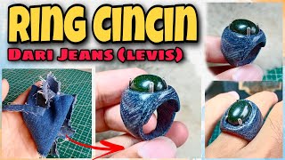 Bahan Jeans Bekas Bisa Jadi Ring Cincin Akik || Ring Cincin Akik dari Jeans (Levis) Bekas