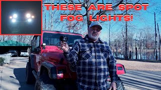 Fog Lights you can See With! 1998 Jeep TJ Wrangler