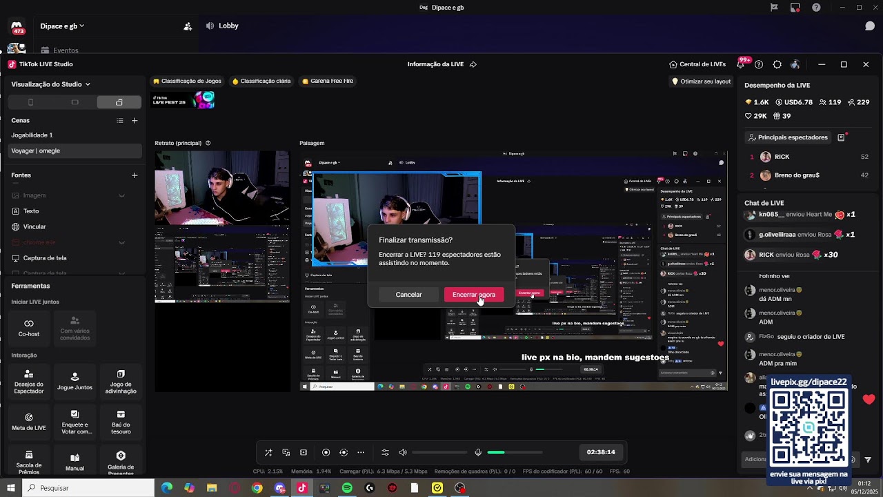 OMEGLE AO VIVO, DIPACE ON