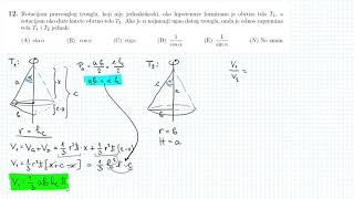 Prijemni ispit za ETF 2019. godine - zad12 - stereometrija