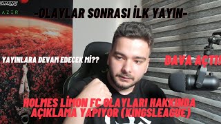 Holmes Li̇mon Fc Olaylari Hakkinda Açiklama Yapiyor - Olaylar Sonrasi İlk Yayin