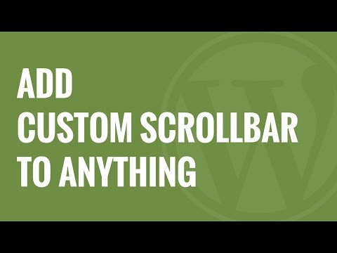 How to Add Custom Scrollbar to Any Element in WordPress
