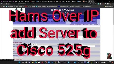Ham Over IP-SIP Server-Add to Cisco 525g (multiple Servers)