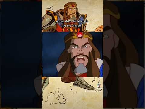 Arthur, Griff, and Macbeth vs the dragon