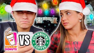 STARBUCKS VS DUNKIN (CHRISTMAS DRINK EDITION)