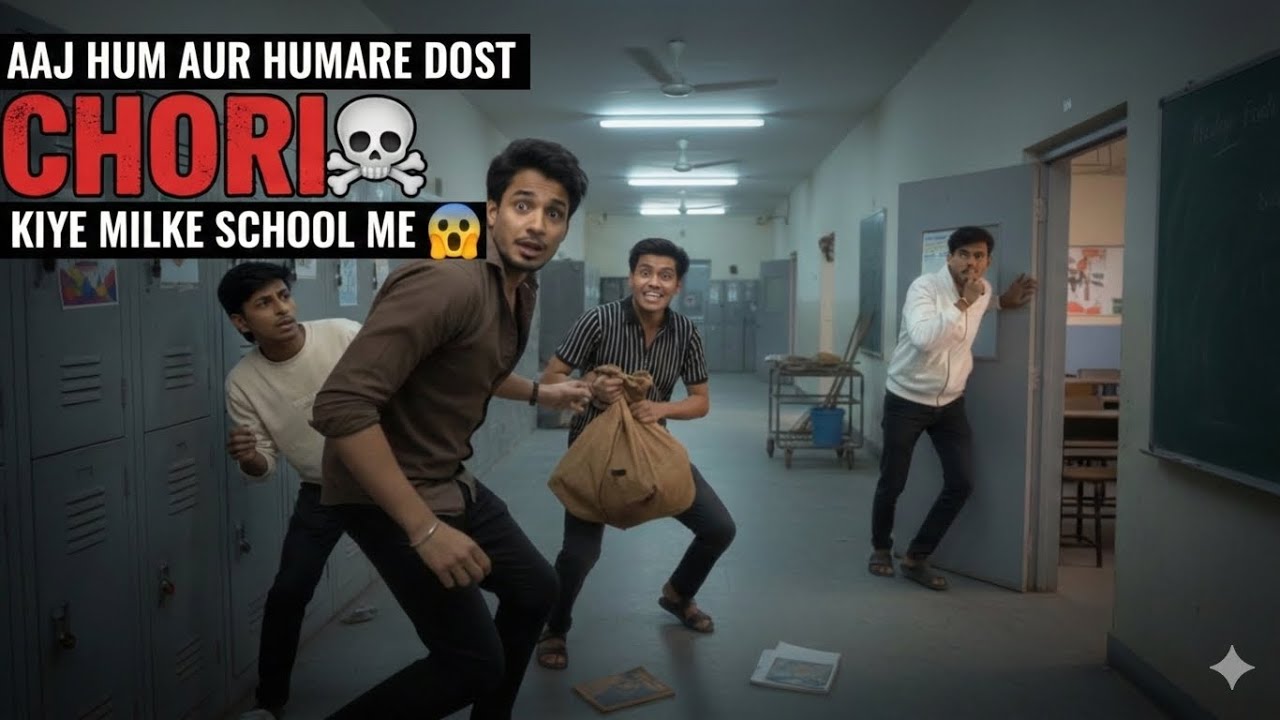 Aaj Hum aur humare Dost Chori kiye Milke School me😱