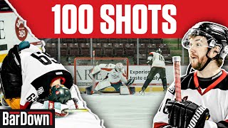 WE TOOK 100 SHOTS ON AN OHL GOALIE AND SCORED ___