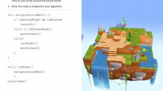 Swift Playgrounds; Conquering a Maze