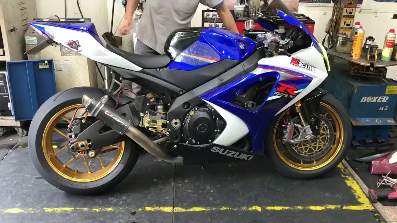 07 Suzuki Gsx R1000 K7排氣檢驗 Youtube