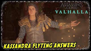 Eivor vs Kassandra Flyting Answers in Assassin's Creed Valhalla Kassandra DLC Crossover Story screenshot 4