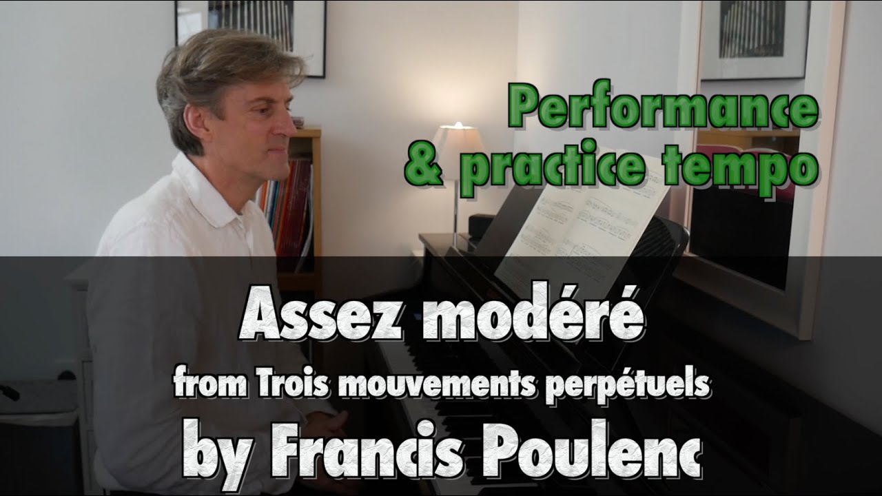 Assez modéré (no.1 from Trios mouvements perpétuels) by F. Poulenc