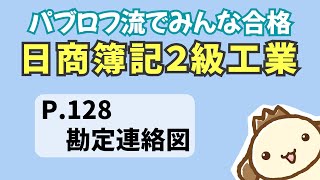 【簿記2級 工業簿記】2023年度版テキストP128　勘定連絡図の動画解説