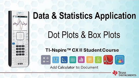 Dot Plots & Box Plots | TI-Nspire CX II | Getting Started Series – Data & Statistics