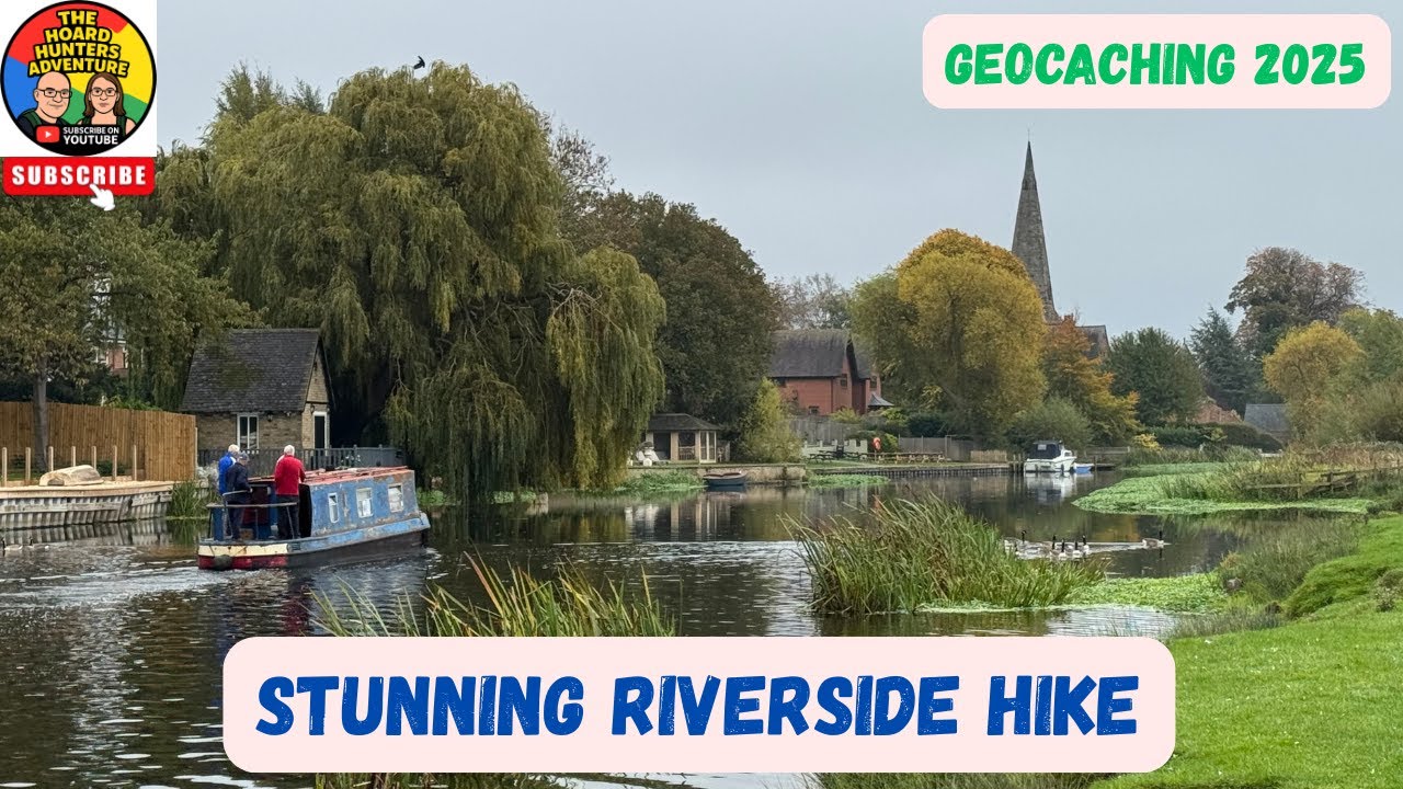Riverside Walk, Amazing Homes & Geocaching Finds - YouTube