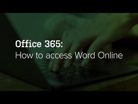 Word Online: Office 365 Basics