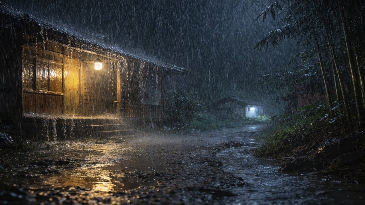 Can’t Sleep? Powerful ASMR Stream Rain Sounds for Deep Sleep & Insomnia Relief (10 Hour Storm)