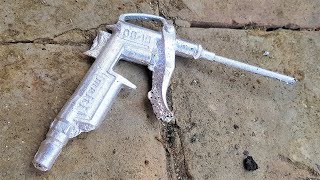 Silver Spray Gun Making By Local Man With Aluminum Casting