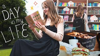 calm, cozy, recharge vlog ☕ bookshopping, reading, baking~ a day in my life