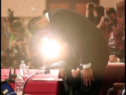 日大選手が謝罪会見