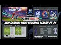 PES 2017 NEW GRAPHIC MENU REMATCH SEASON 25-26