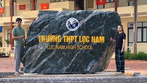 Biển đá tự nhiên cho trường THPT Lục Nam