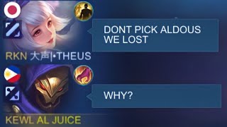 WHY THEY DON'T WANT JUNGLE ALDOUS IN MYTHICAL GLORY RANK??