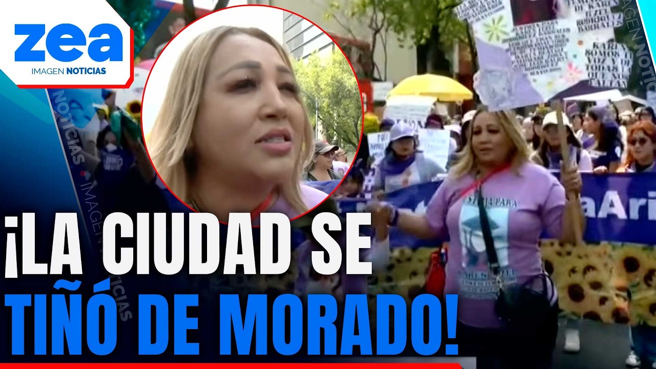 Así se vivió la marcha del 8M en calles de CDMX | Noticias con Francisco Zea