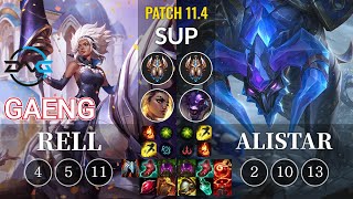 DFM Gaeng Rell vs Alistar Sup - KR Patch 11.4