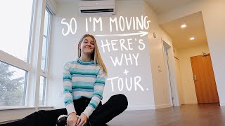 Why I&#39;m moving + empty portland apartment tour... | a big life update.