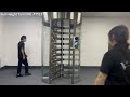 AT513 Full Height Rotary Turnstile Function Demonstration Video – Fully Automatic Mechanism
