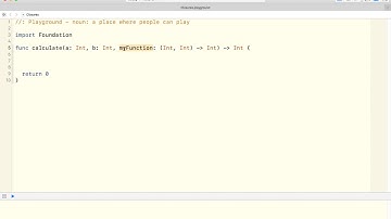 Introduction to Closures in Swift (Playground) 1/2