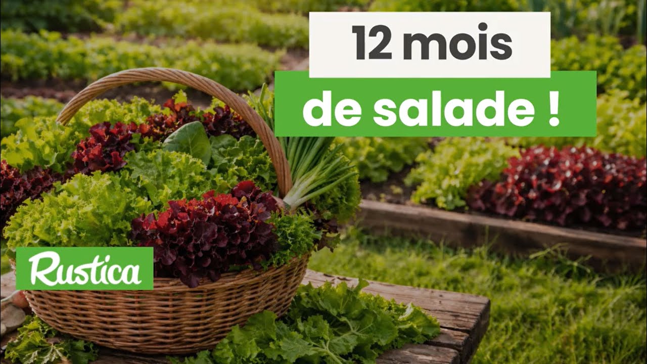 12 mois de salades au potager 🥬